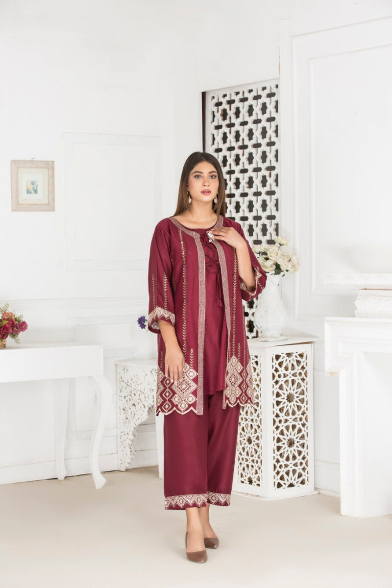 Ethnic PK Embroidered Summer Two Piece Kurta