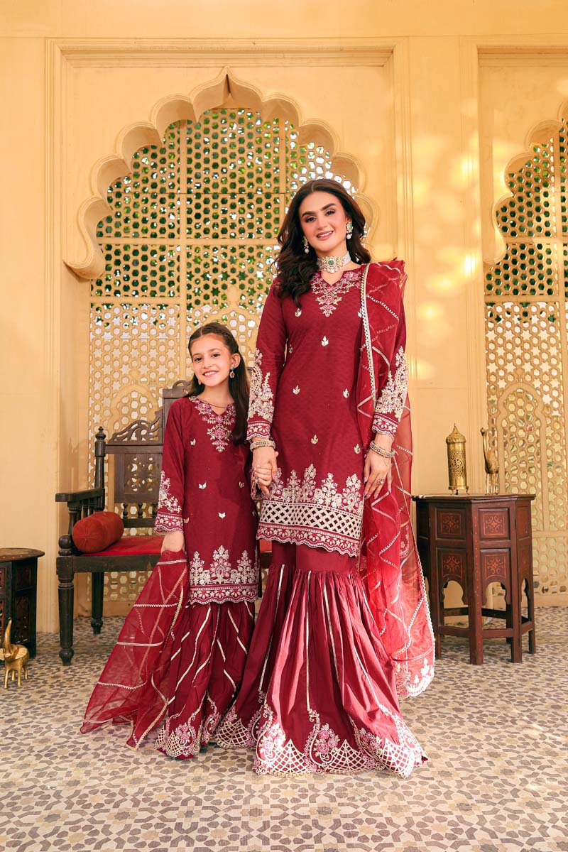 Ally's Mummy & Me Ladies Eid Outfit with Gharara AL886