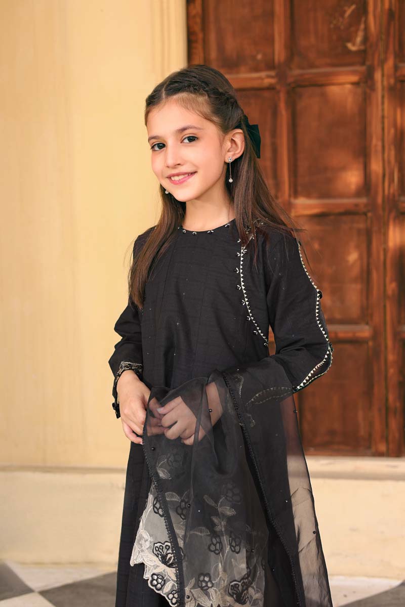 Ally's Mummy & Me Girls Black Eid Outfit AL887K