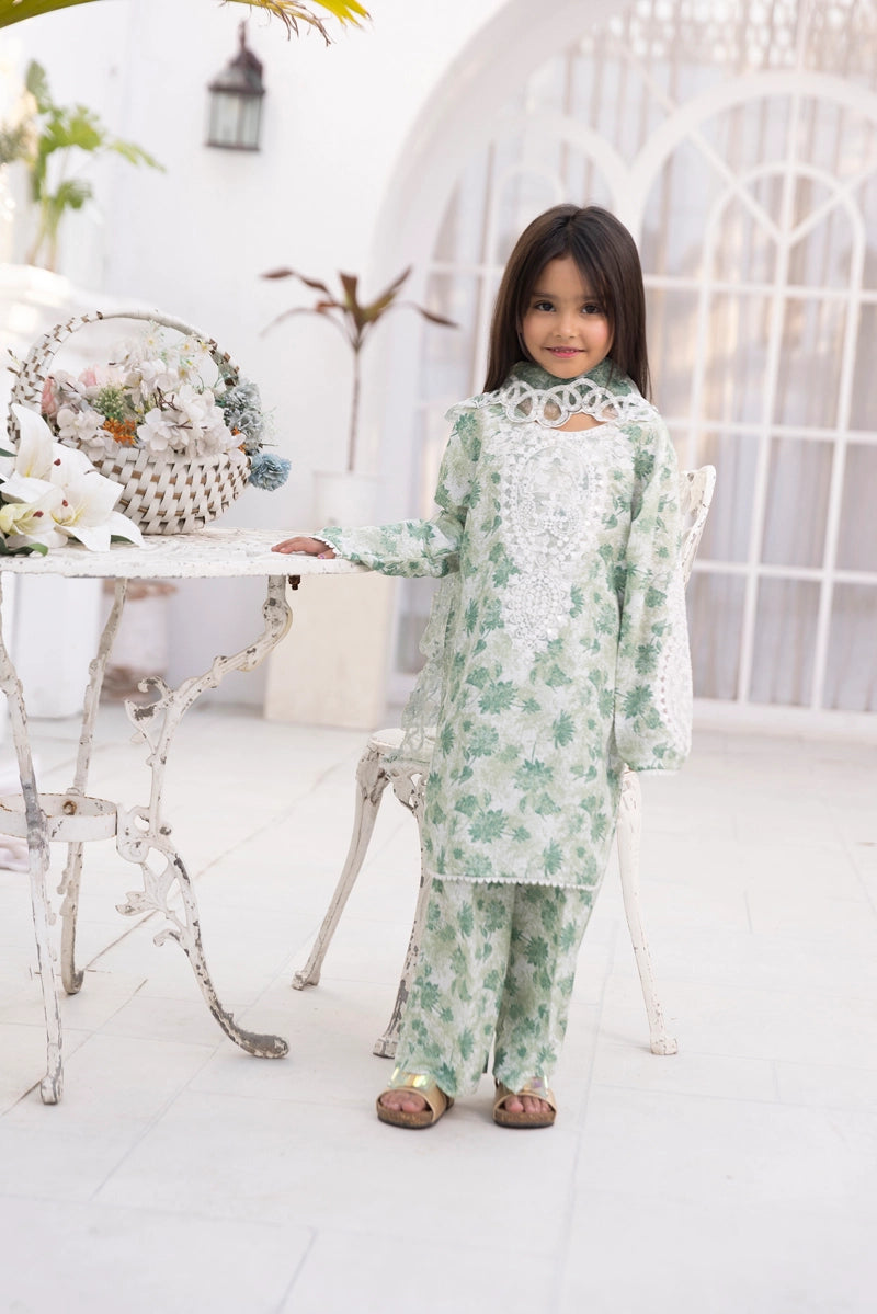 Ethnic Inspired Mummy & Me Kids 3 Piece Outfit Green