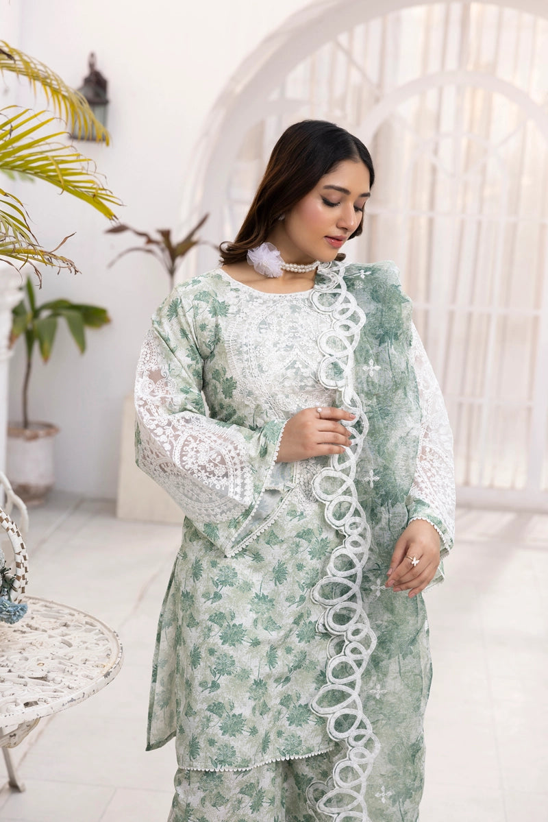 Ethnic Inspired Mummy & Me Ladies 3 Piece Outfit Green