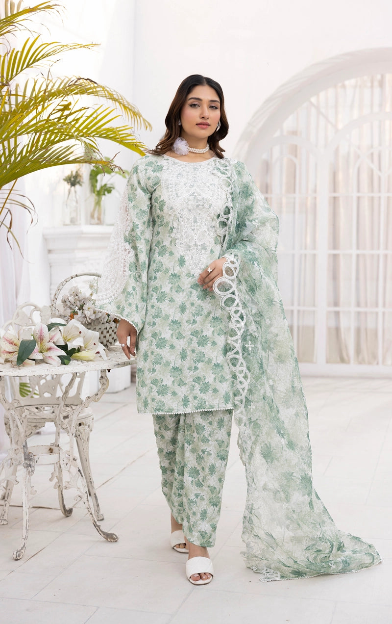 Ethnic Inspired Mummy & Me Ladies 3 Piece Outfit Green