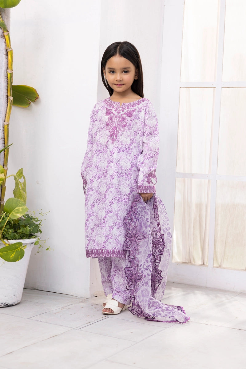 Ethnic Inspired Mummy & Me Kids 3 Piece Outfit Lilac