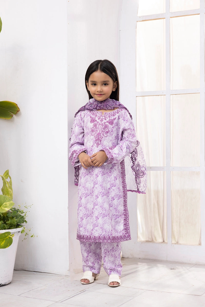 Ethnic Inspired Mummy & Me Kids 3 Piece Outfit Lilac