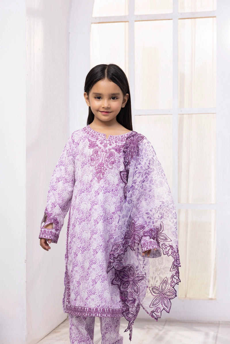 Ethnic Inspired Mummy & Me Kids 3 Piece Outfit Lilac