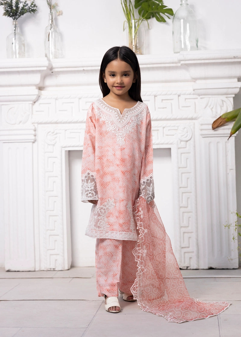 Ethnic Inspired Mummy & Me Kids 3 Piece Outfit Peachy Pink