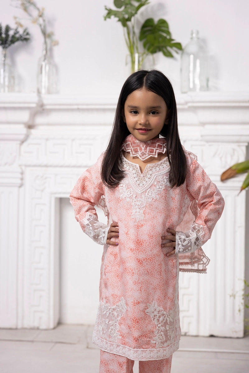 Ethnic Inspired Mummy & Me Kids 3 Piece Outfit Peachy Pink