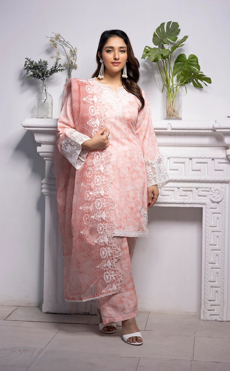 Ethnic Inspired Mummy & Me Ladies 3 Piece Outfit Peachy Pink