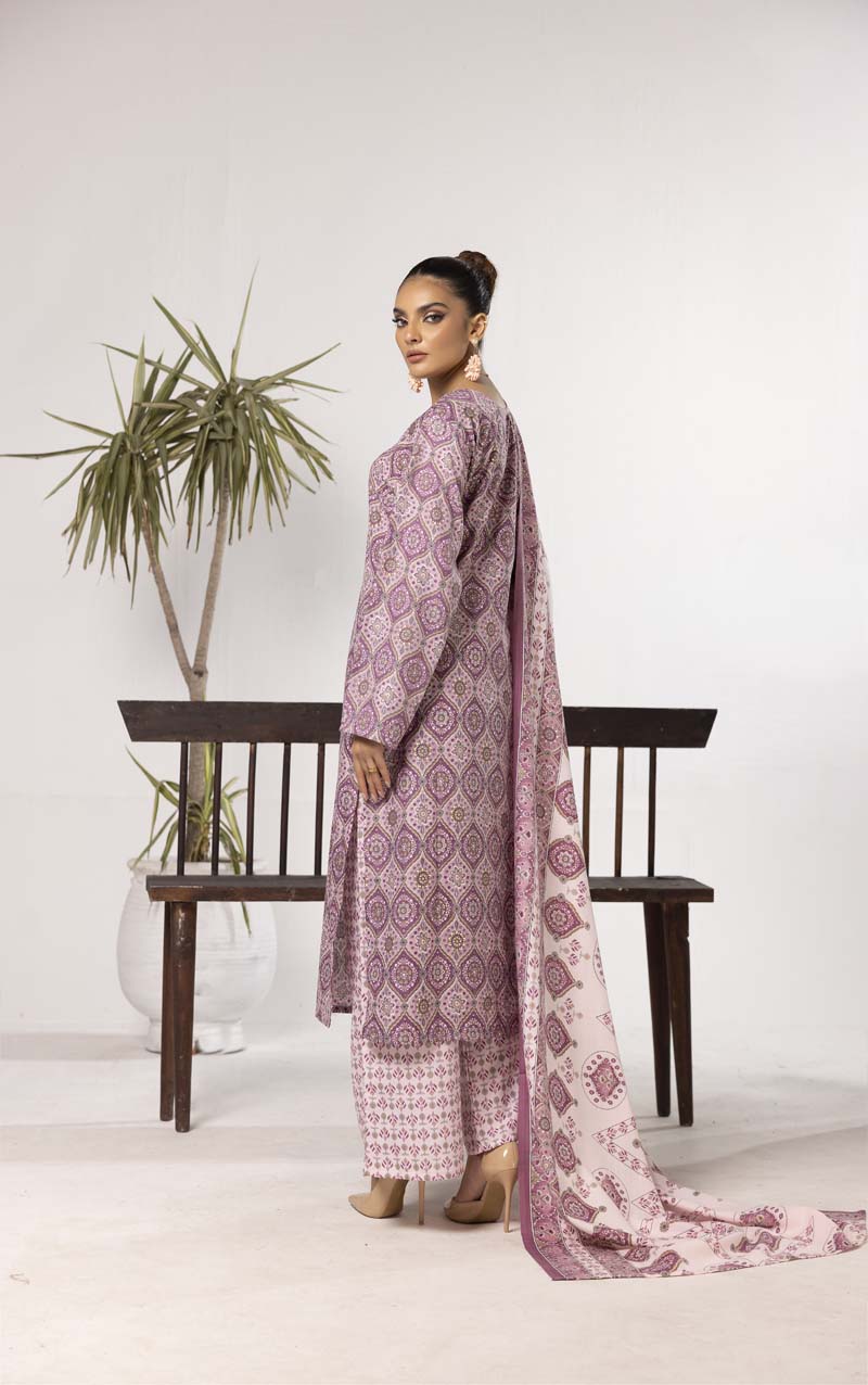 Sana Luxe 3 Piece Autumn Linen Outfit Lilac