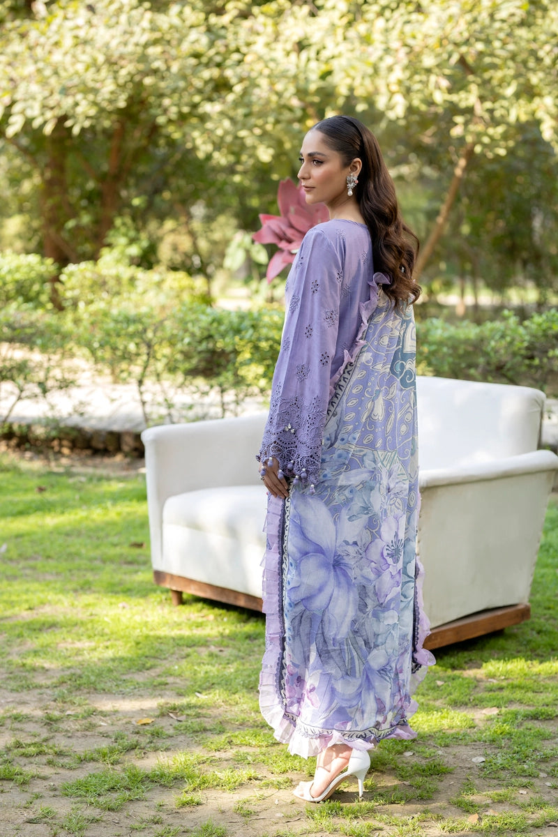 Ivana Luxury Lilac Chikan Kari Embroidered Desi Eid Outfit SIG14