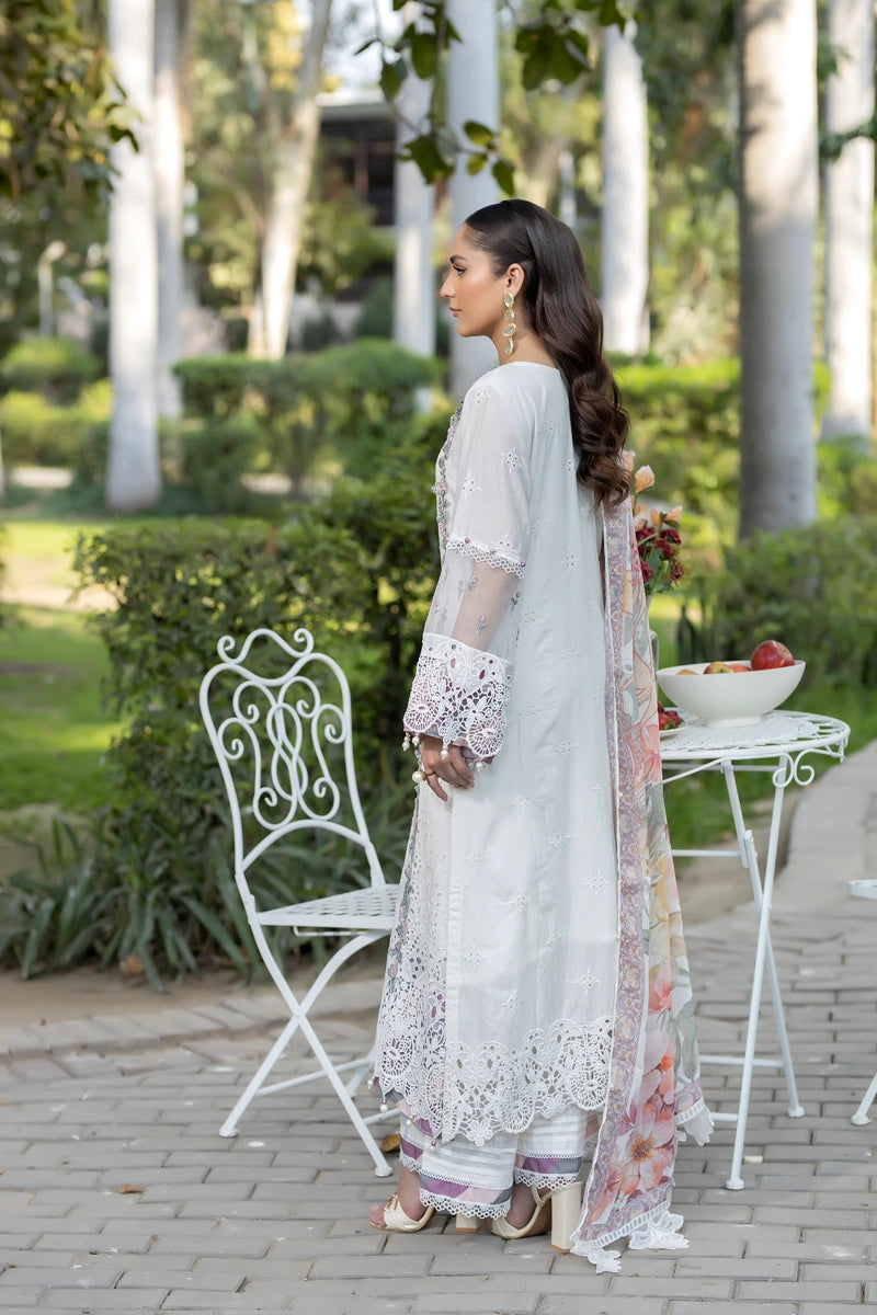 Ivana Luxury White Chikan Kari Embroidered Desi Eid Outfit SIG13