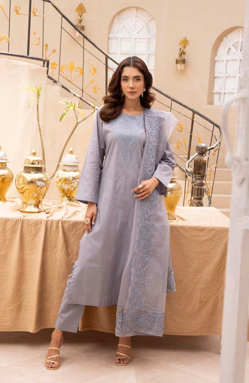 Nakhra Mummy & Me Ladies Steel Blue Eid Outfit NKR05