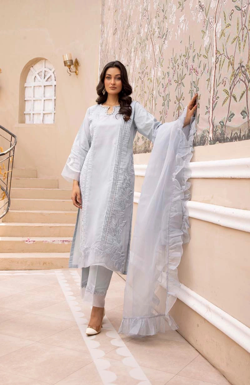 Nakhra Mummy & Me Ladies Pastel Blue Eid Outfit NKR04