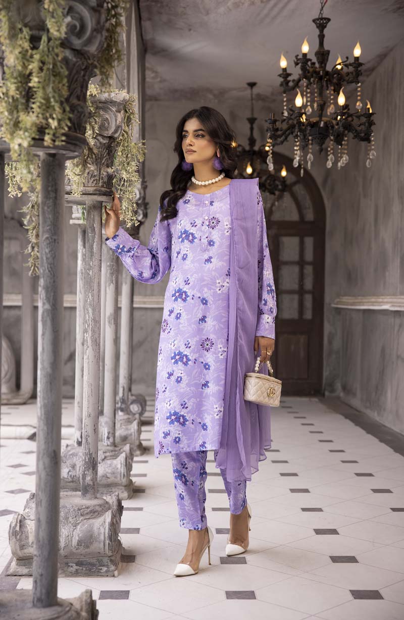 S Prints Arabic Lawn 3 Piece Suit With Straight Trousers APL16