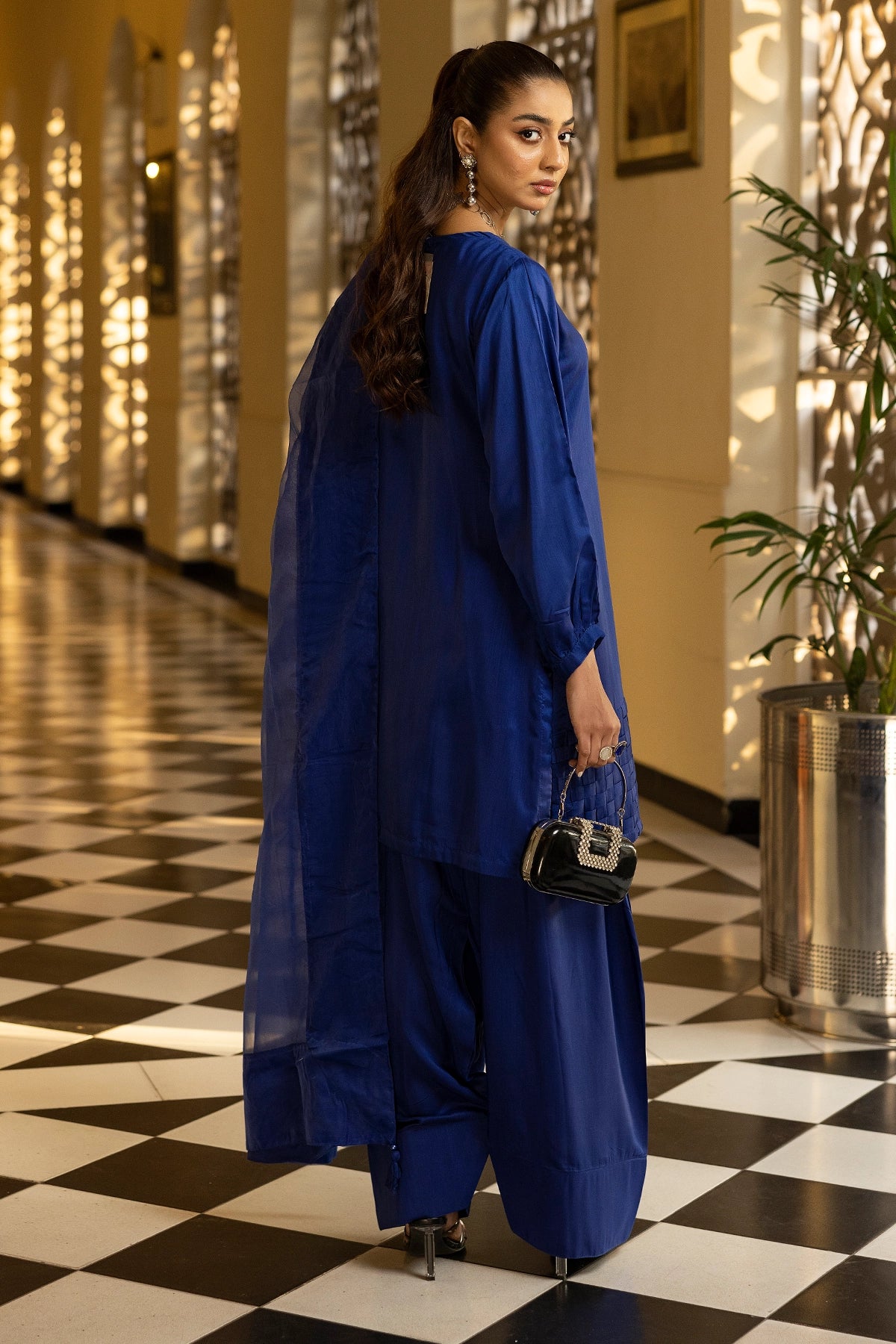 Hussain Rehar inspired Farshi Mummy & Me Ladies Blue Eid Outfit