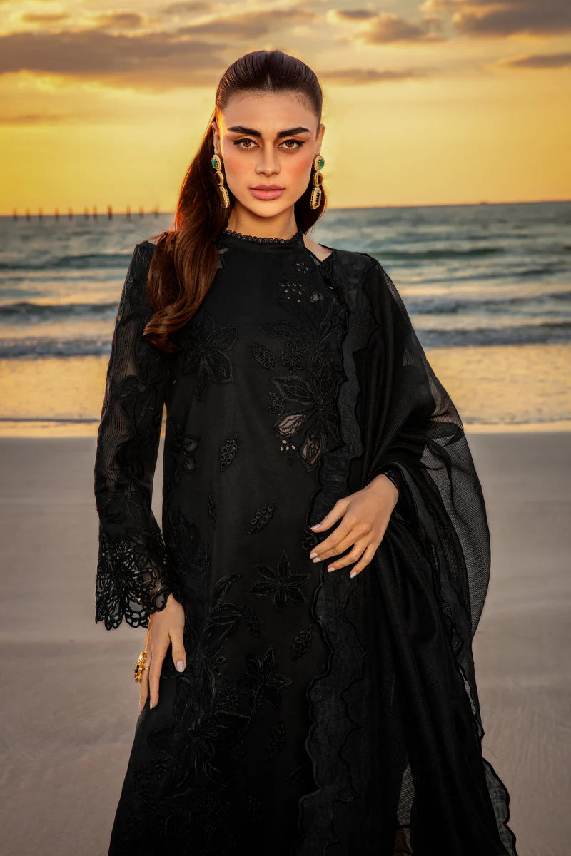 Rang Rasiya Rameen Inspired Embroidered Black 3 Piece Outfit