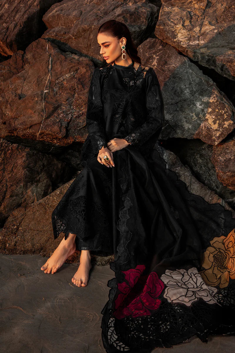 Rang Rasiya Rameen Inspired Embroidered Black 3 Piece Outfit