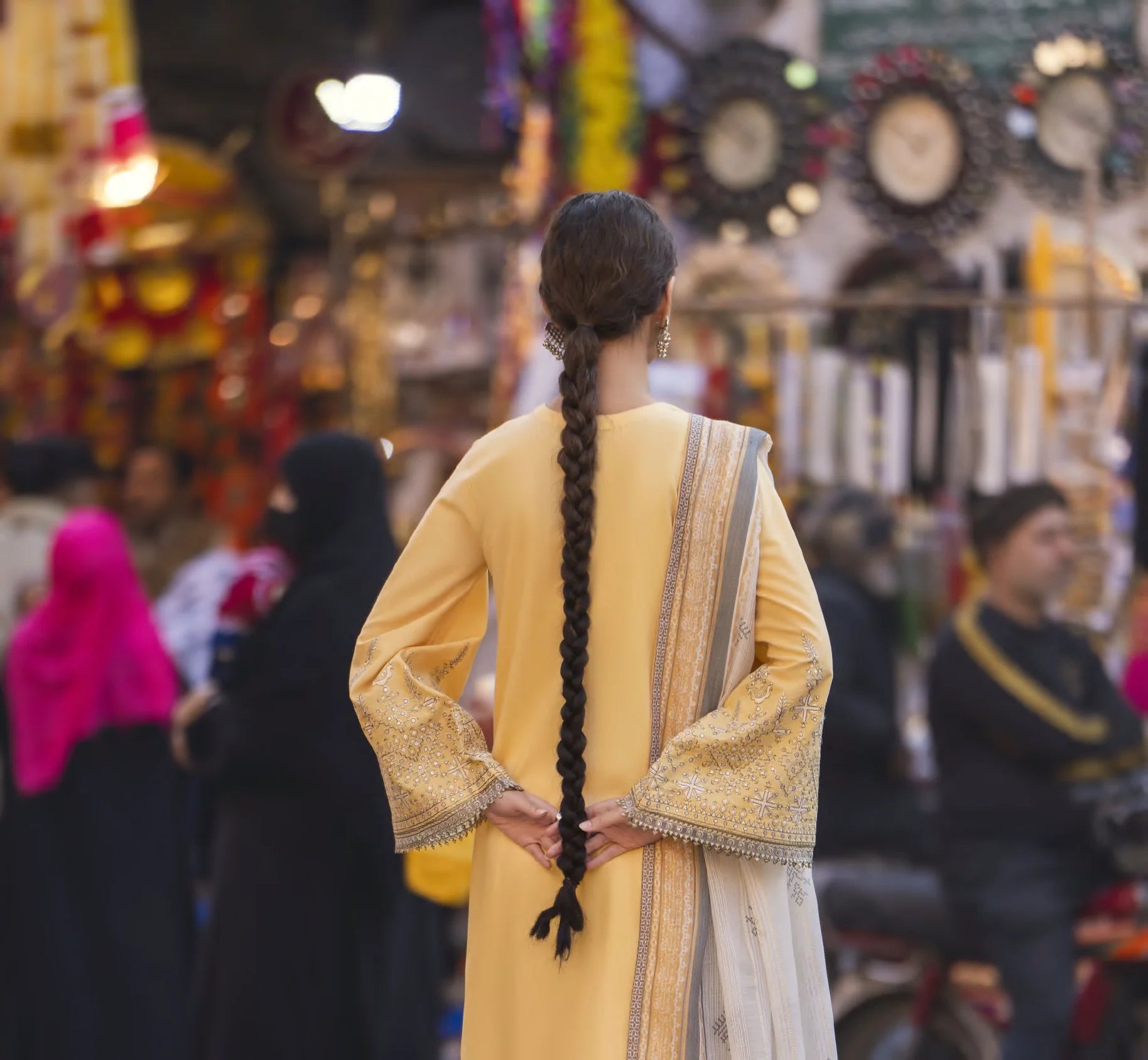 Bazaar Summer Festive Eid Collection Sunlit Embroidered Suit