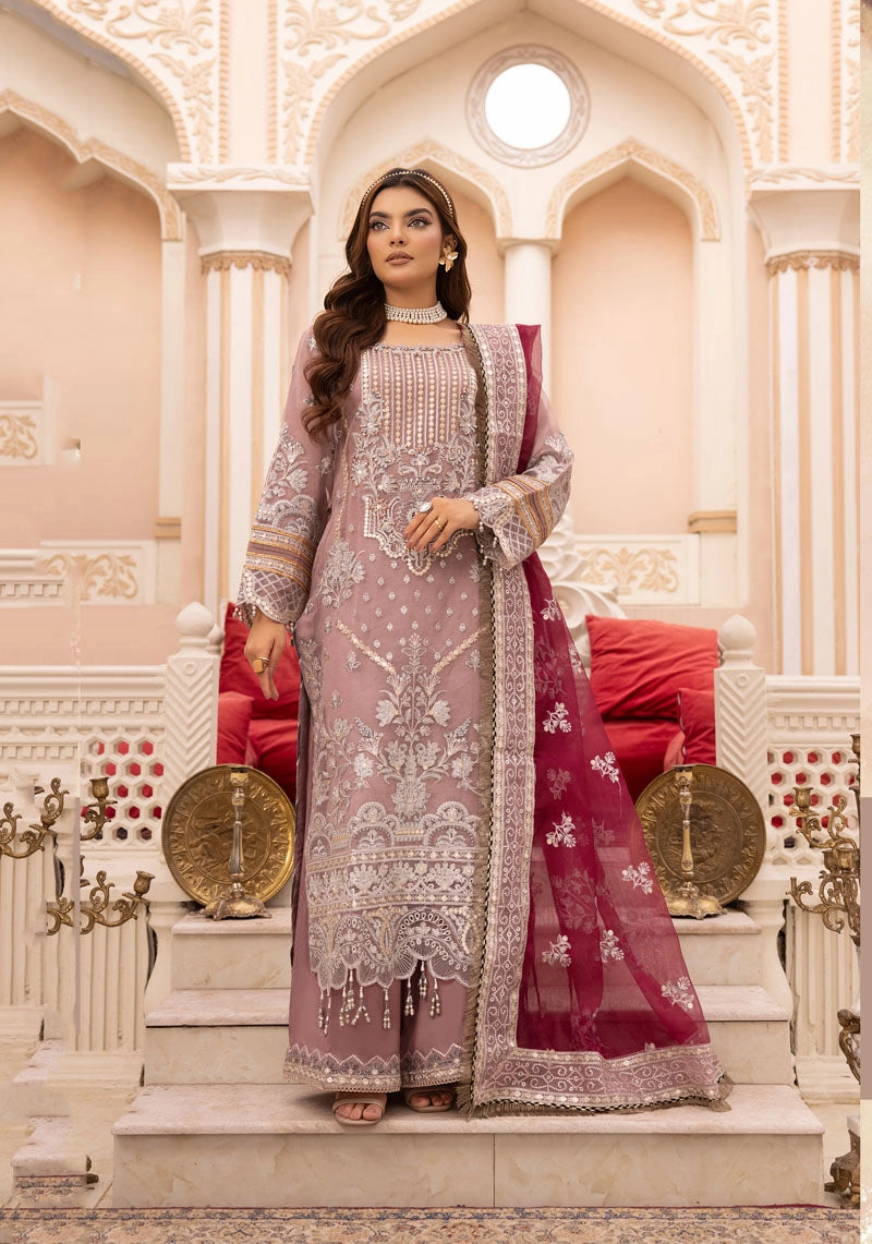 Imrozia Premium Inspired Embroidered 3 Piece Madhaniya Wedding Outfit