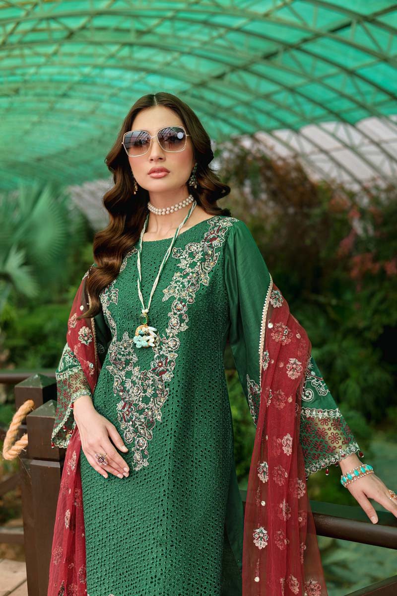 Allys Eid Festive Chikan Kari Mummy & Me Ladies Eid Outfit AL809 - Desi Posh