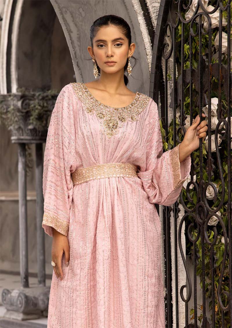 Jeem Mummy & Me Ladies Light Pink 3 Piece Wedding Kaftan