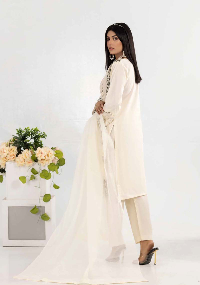 Desi Posh Ladies Cream Mummy & Me Eid Outfit - Desi Posh