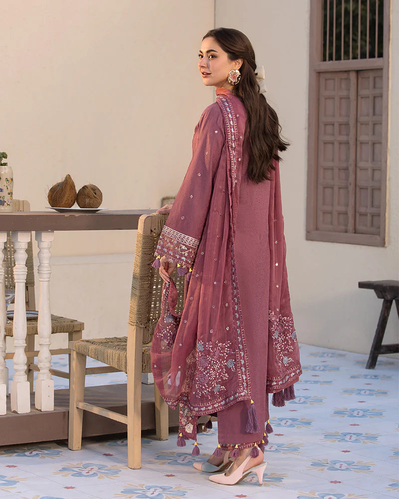 Janaan Premium Jacquard Eid Edit 3 Piece Outfit AL992