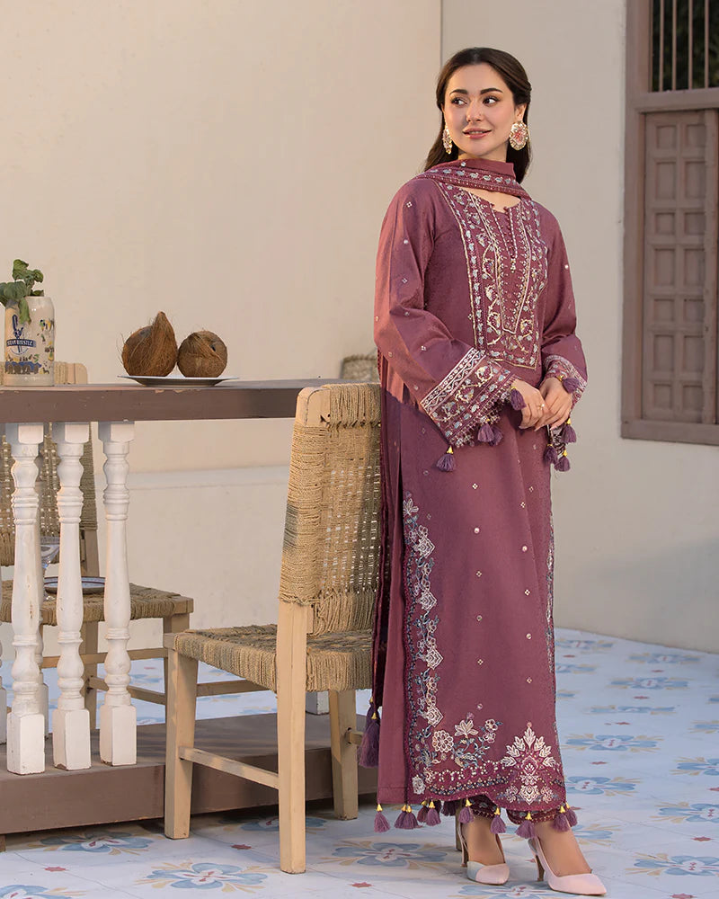 Janaan Premium Jacquard Eid Edit 3 Piece Outfit AL992