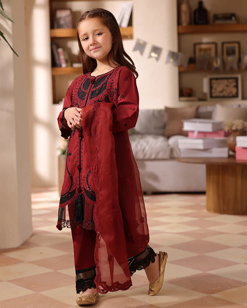 Ally's Mummy & Me Girls Sequins Embroidered Eid Outfit AL986K