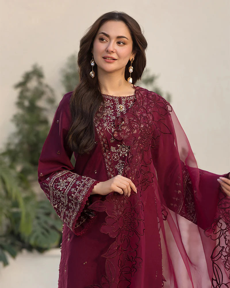 Janaan Premium Jacquard Eid Edit 3 Piece Outfit AL997