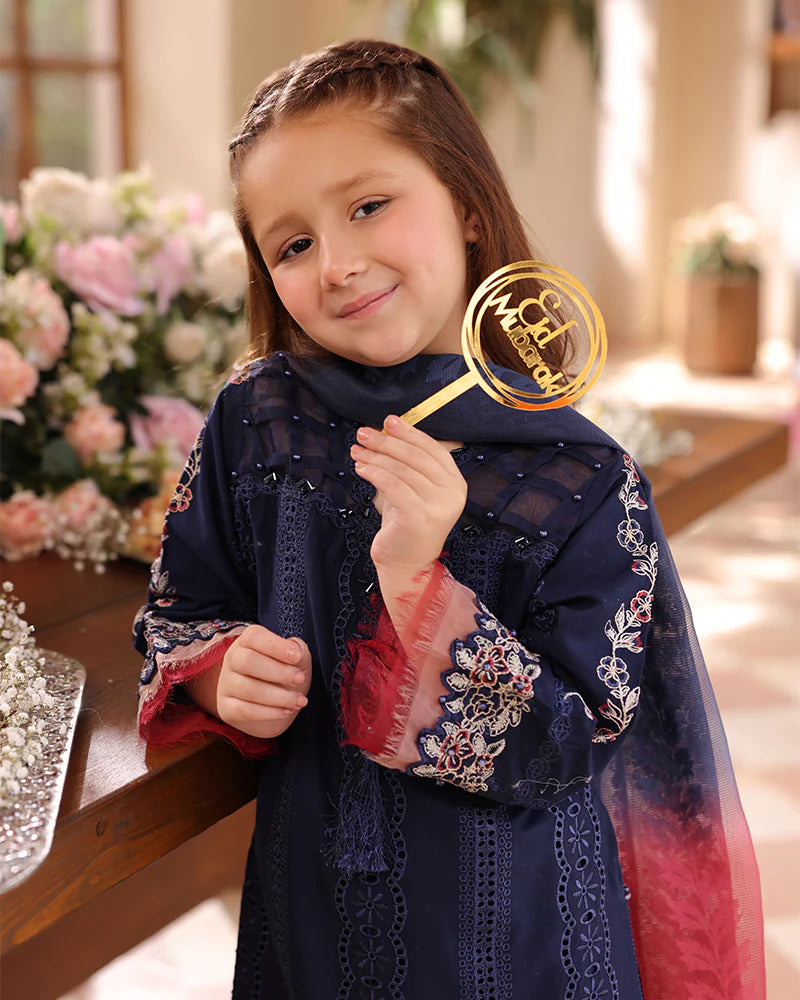 Ally's Mummy & Me Girls Sharara Embroidered Eid Outfit AL988K