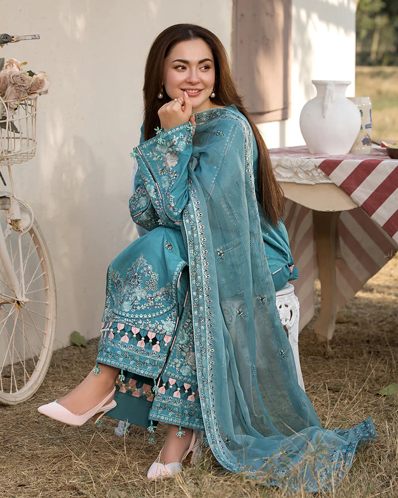 Janaan Premium Jacquard Eid Edit 3 Piece Outfit AL995