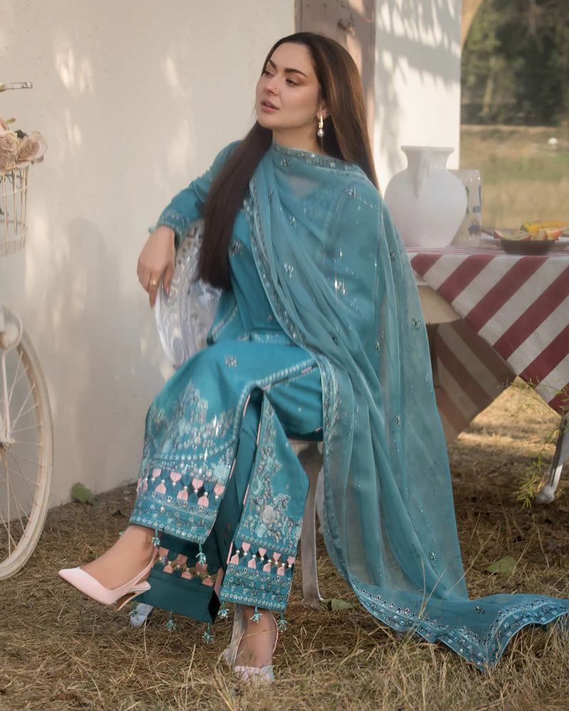 Janaan Premium Jacquard Eid Edit 3 Piece Outfit AL995