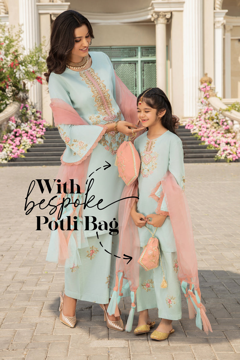 Ivana Luxury Mummy & Me Girls Palazzo Outfit 2370K - Desi Posh