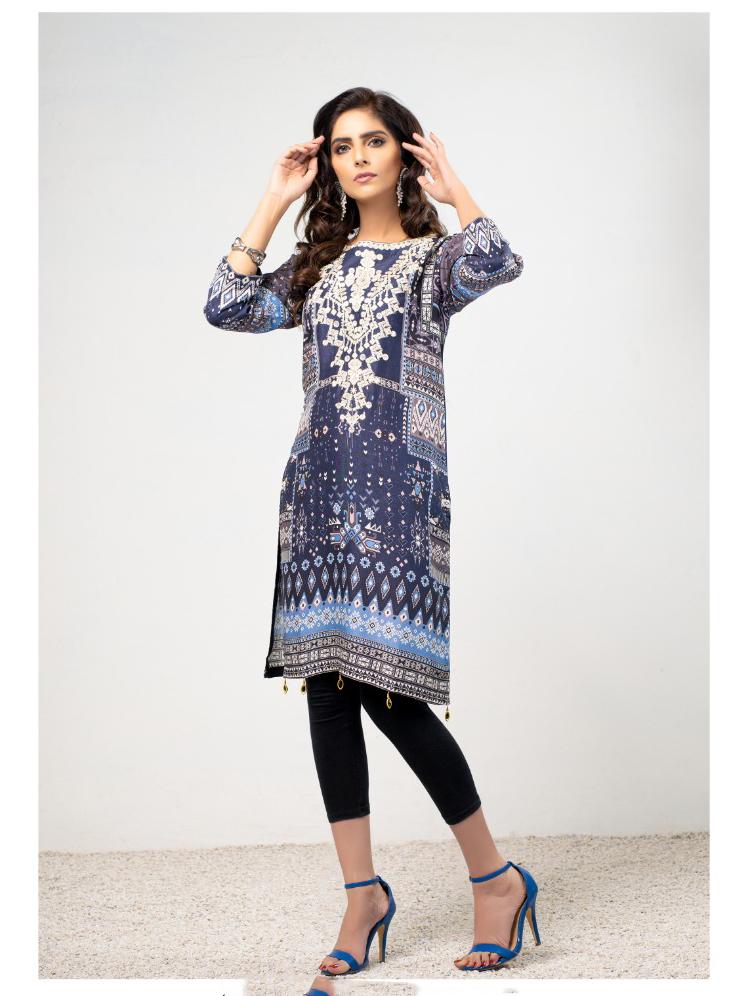 Limelight Linen Digital Print Kurti D1