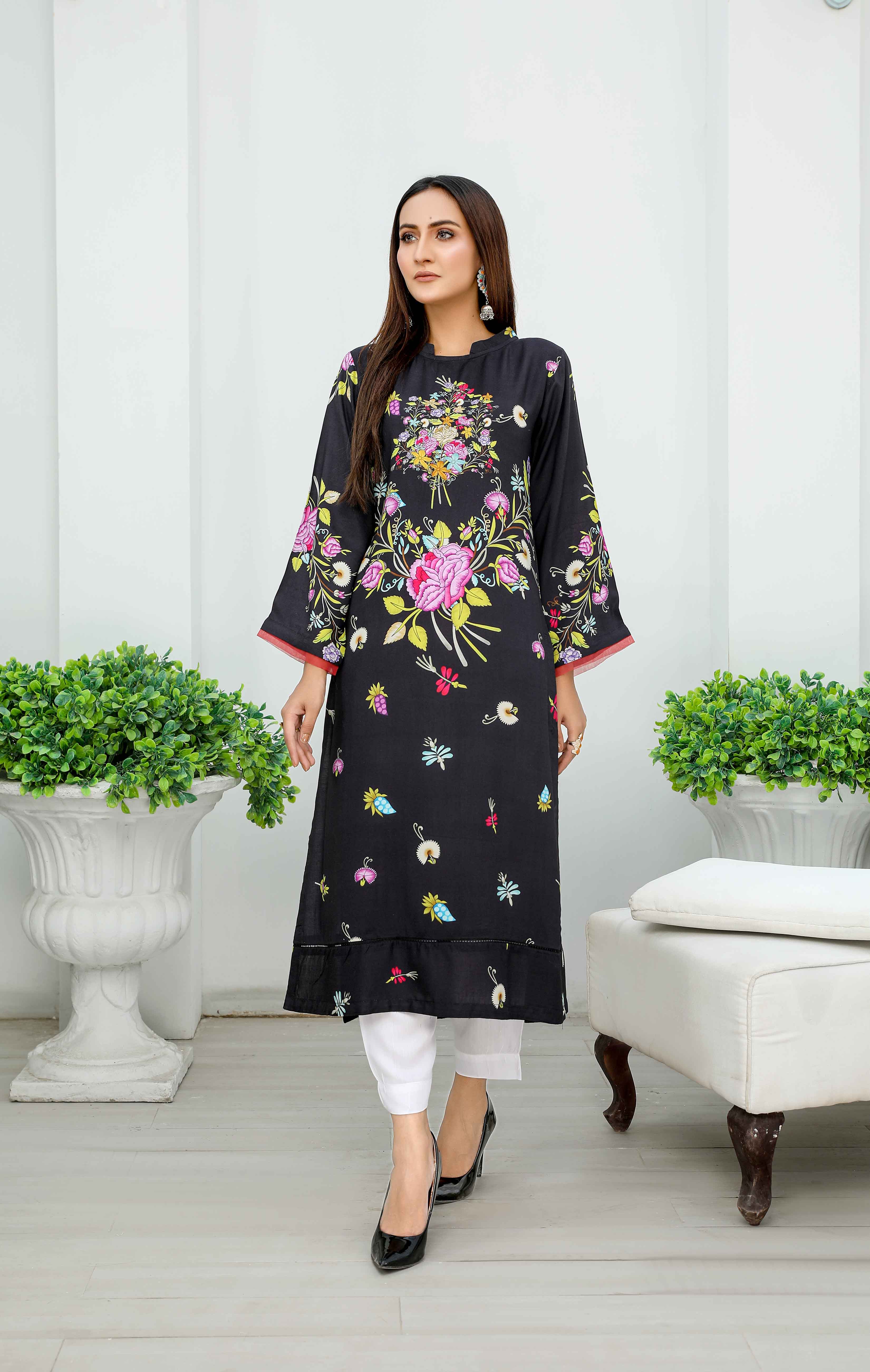 Pakistani long shop linen kurtis